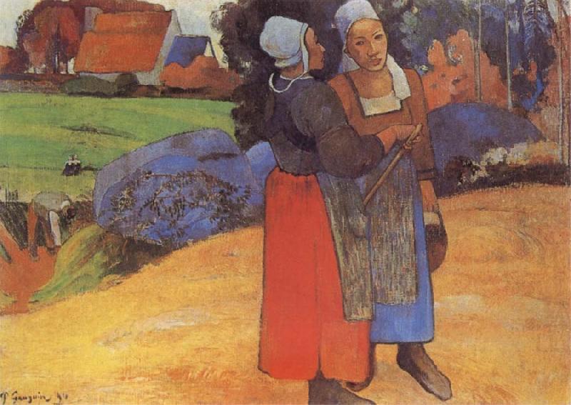 Breton Peasants, Paul Gauguin